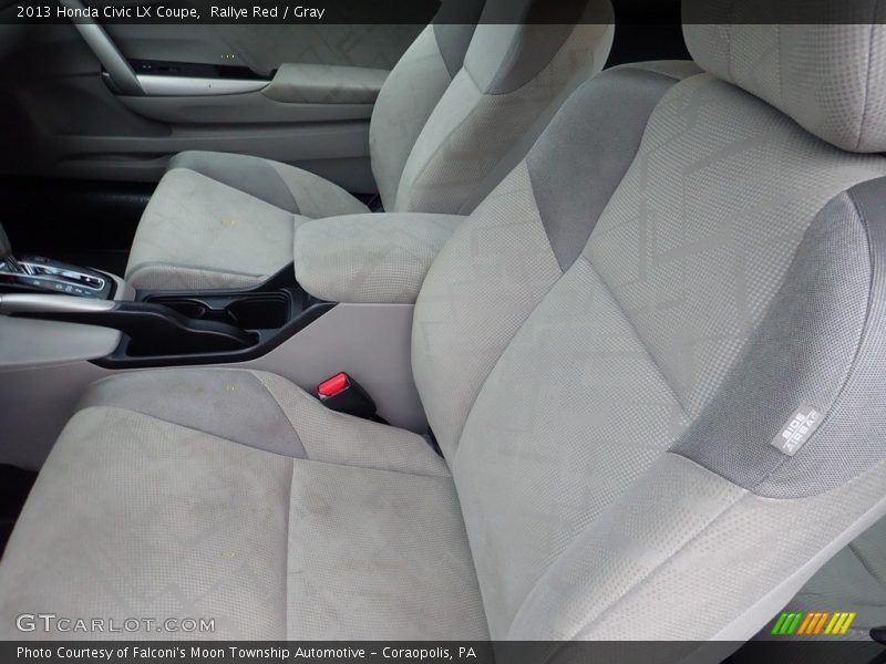 Rallye Red / Gray 2013 Honda Civic LX Coupe