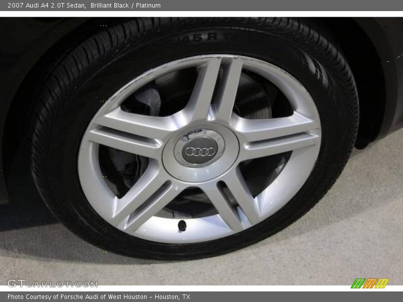 Brilliant Black / Platinum 2007 Audi A4 2.0T Sedan