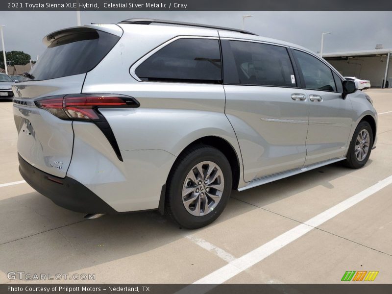 Celestial Silver Metallic / Gray 2021 Toyota Sienna XLE Hybrid