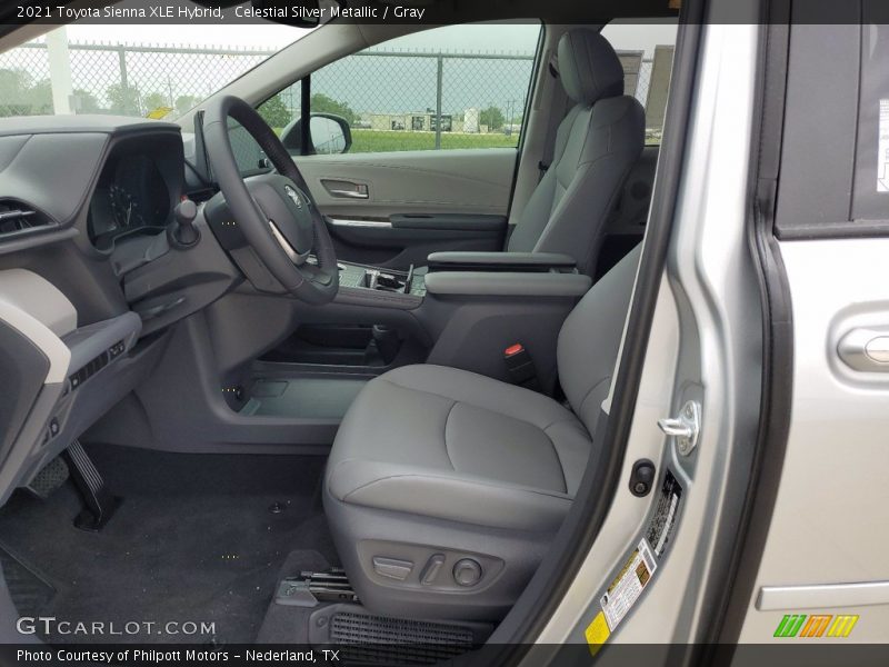 Celestial Silver Metallic / Gray 2021 Toyota Sienna XLE Hybrid