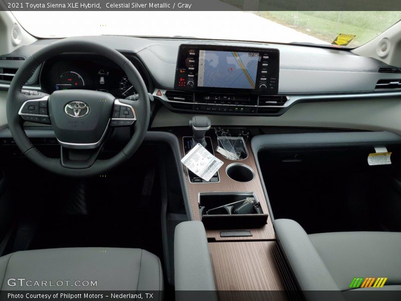 Celestial Silver Metallic / Gray 2021 Toyota Sienna XLE Hybrid
