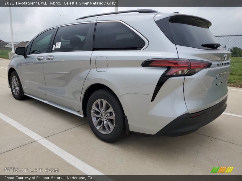Celestial Silver Metallic / Gray 2021 Toyota Sienna XLE Hybrid