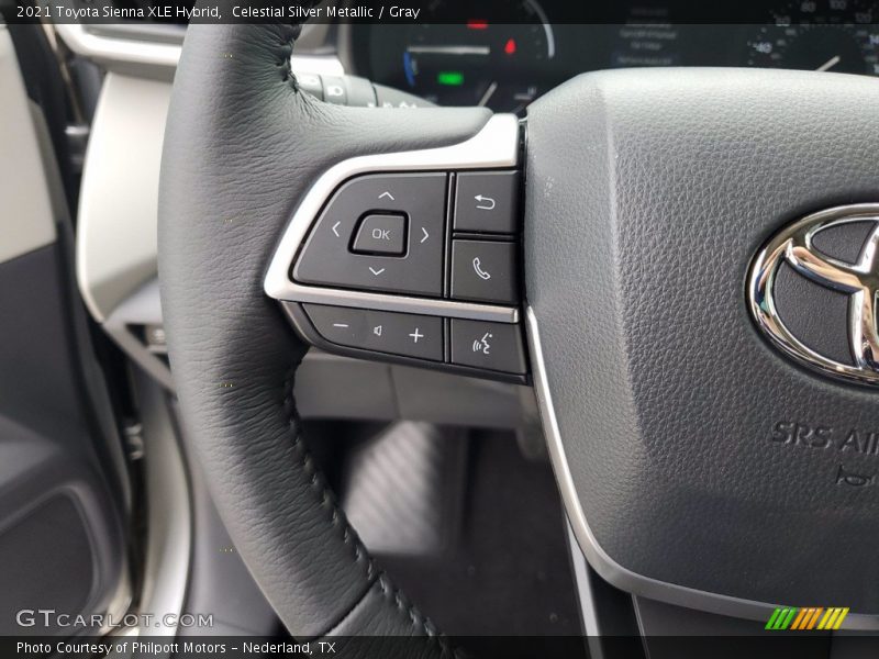 Celestial Silver Metallic / Gray 2021 Toyota Sienna XLE Hybrid