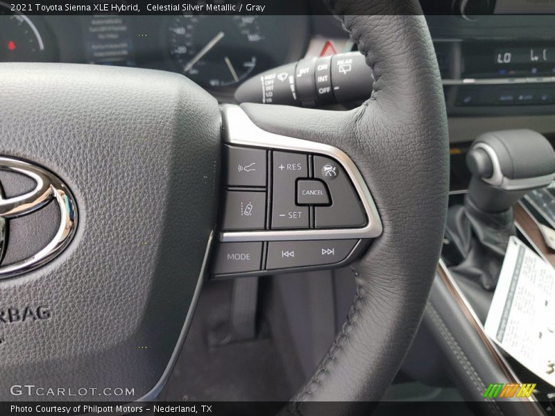 Celestial Silver Metallic / Gray 2021 Toyota Sienna XLE Hybrid