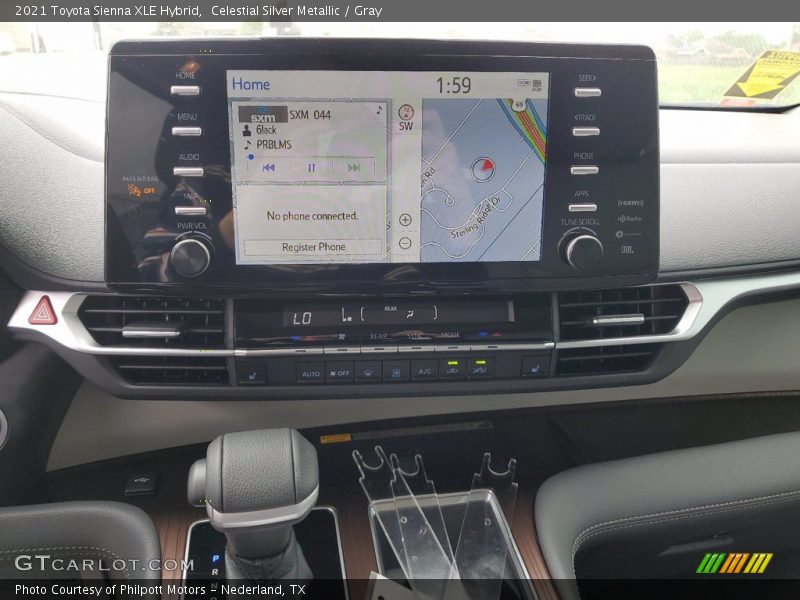 Celestial Silver Metallic / Gray 2021 Toyota Sienna XLE Hybrid