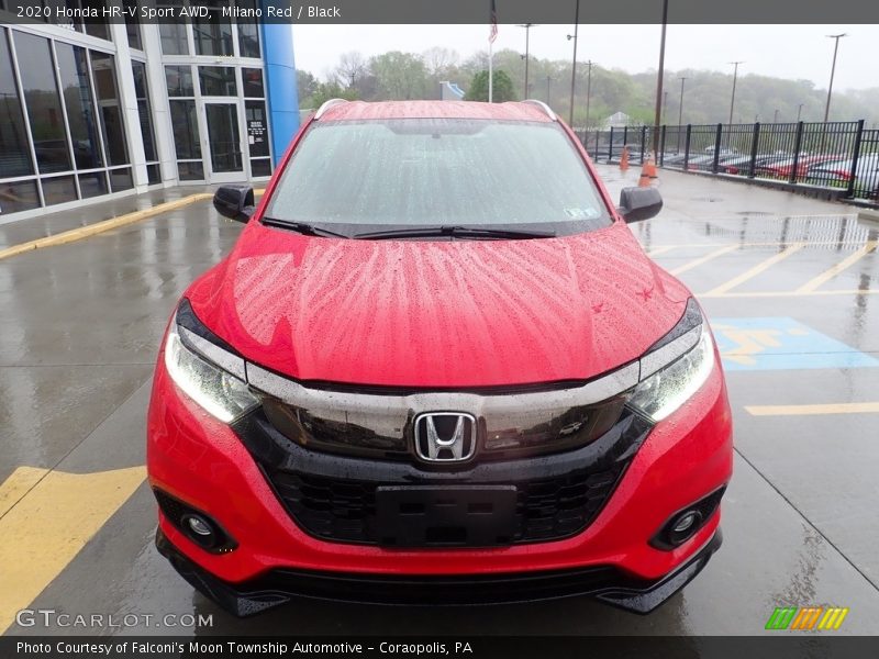 Milano Red / Black 2020 Honda HR-V Sport AWD