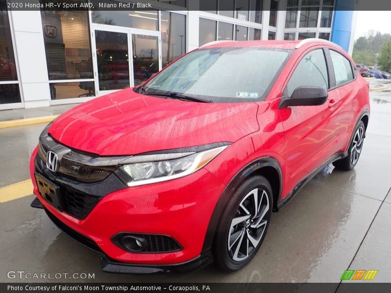 Milano Red / Black 2020 Honda HR-V Sport AWD