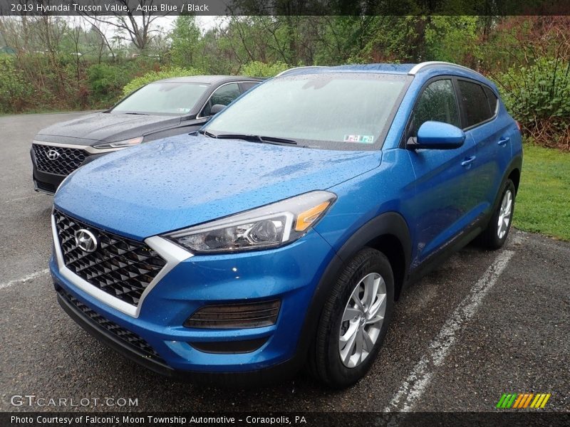Aqua Blue / Black 2019 Hyundai Tucson Value