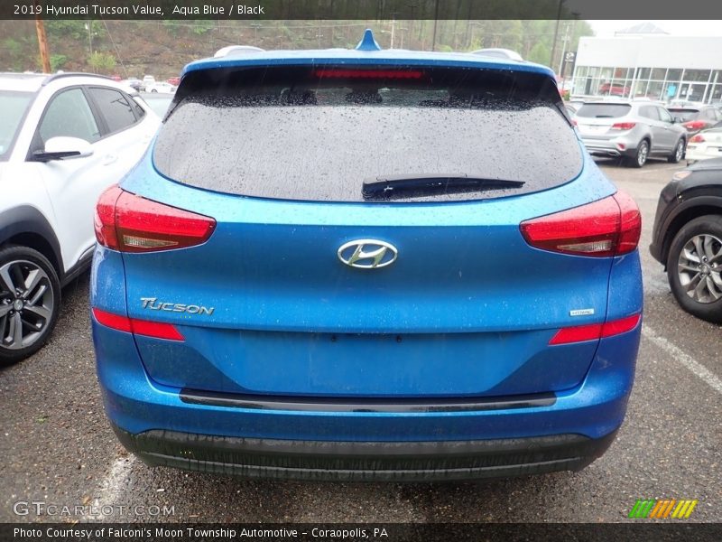 Aqua Blue / Black 2019 Hyundai Tucson Value