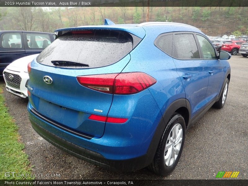 Aqua Blue / Black 2019 Hyundai Tucson Value