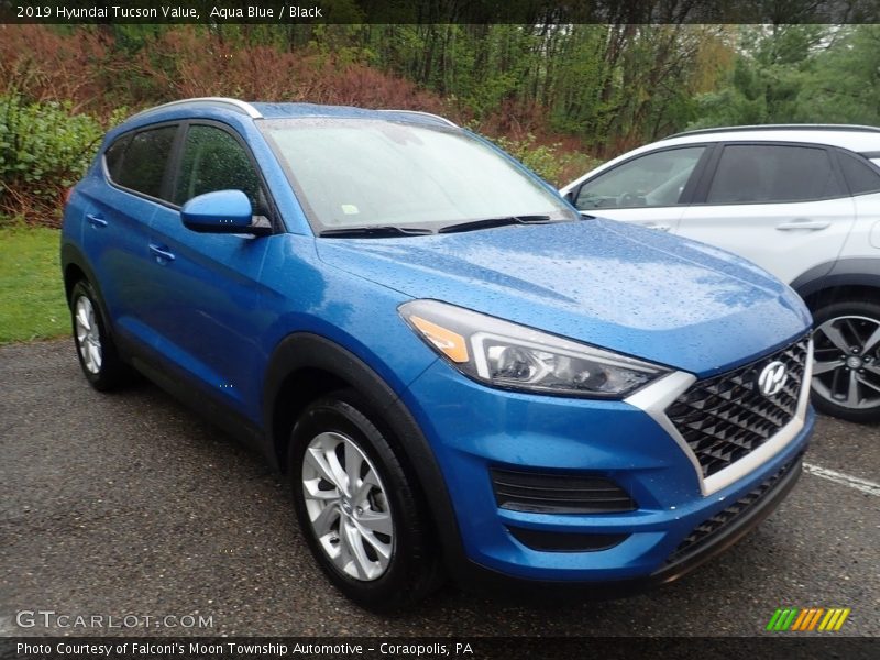 Aqua Blue / Black 2019 Hyundai Tucson Value