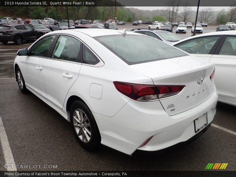 Quartz White Pearl / Black 2019 Hyundai Sonata SE