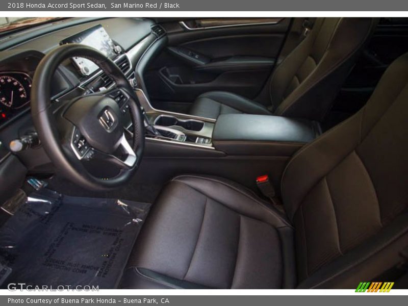 San Marino Red / Black 2018 Honda Accord Sport Sedan