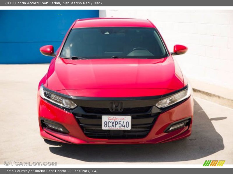 San Marino Red / Black 2018 Honda Accord Sport Sedan