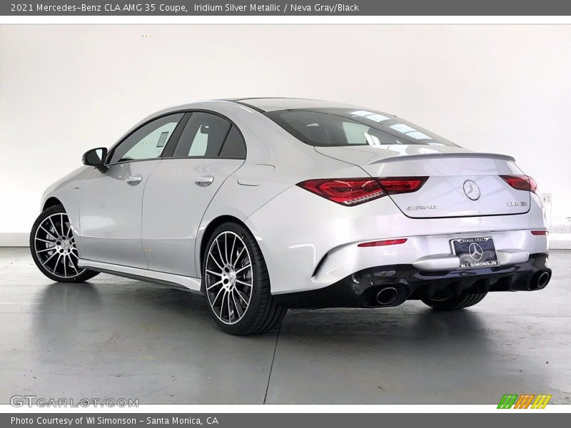 Iridium Silver Metallic / Neva Gray/Black 2021 Mercedes-Benz CLA AMG 35 Coupe