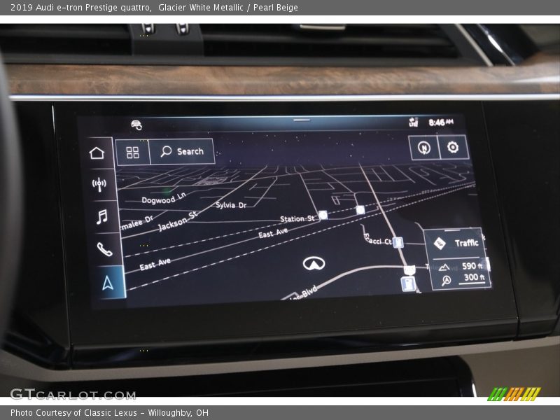 Navigation of 2019 e-tron Prestige quattro