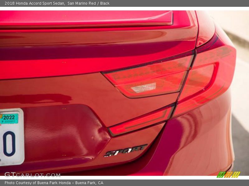 San Marino Red / Black 2018 Honda Accord Sport Sedan