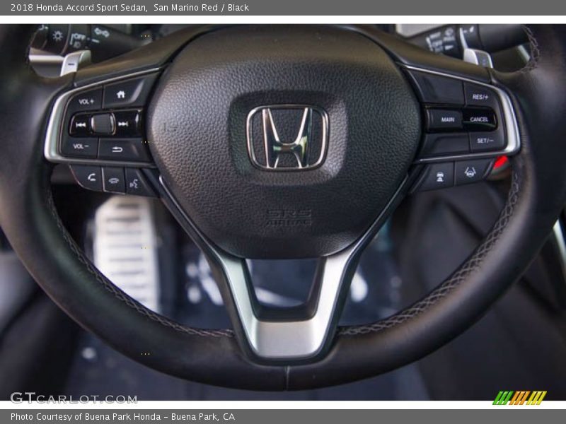 San Marino Red / Black 2018 Honda Accord Sport Sedan