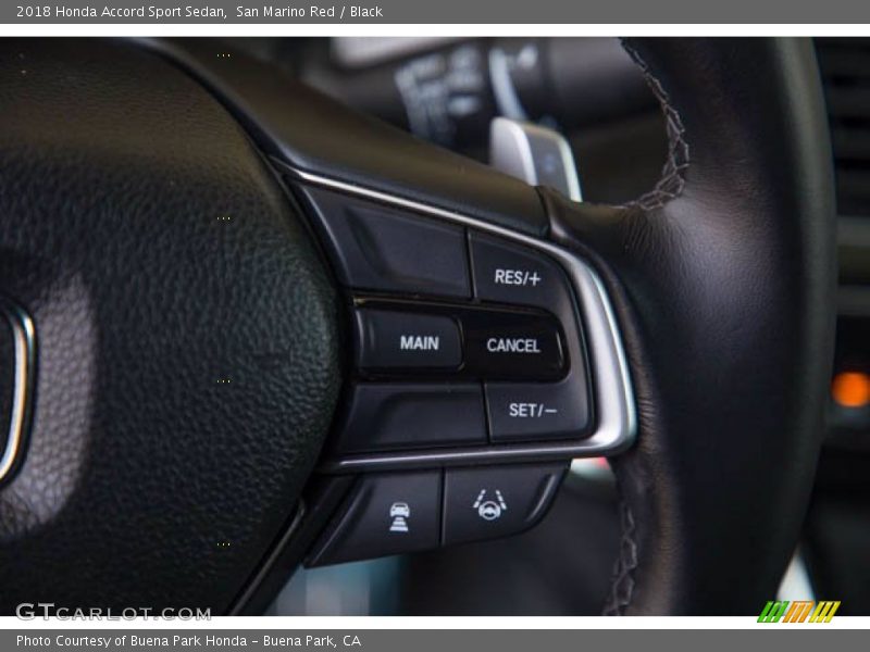 San Marino Red / Black 2018 Honda Accord Sport Sedan