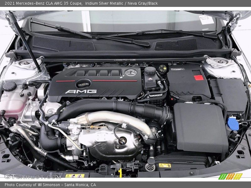 Iridium Silver Metallic / Neva Gray/Black 2021 Mercedes-Benz CLA AMG 35 Coupe