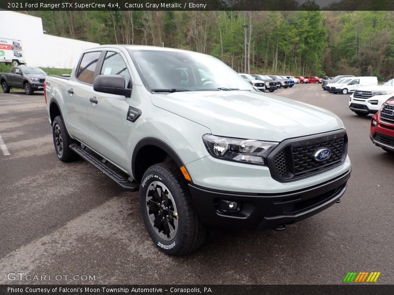 Cactus Gray Metallic / Ebony 2021 Ford Ranger STX SuperCrew 4x4