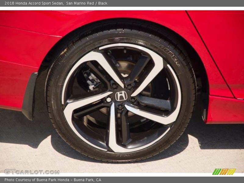 San Marino Red / Black 2018 Honda Accord Sport Sedan