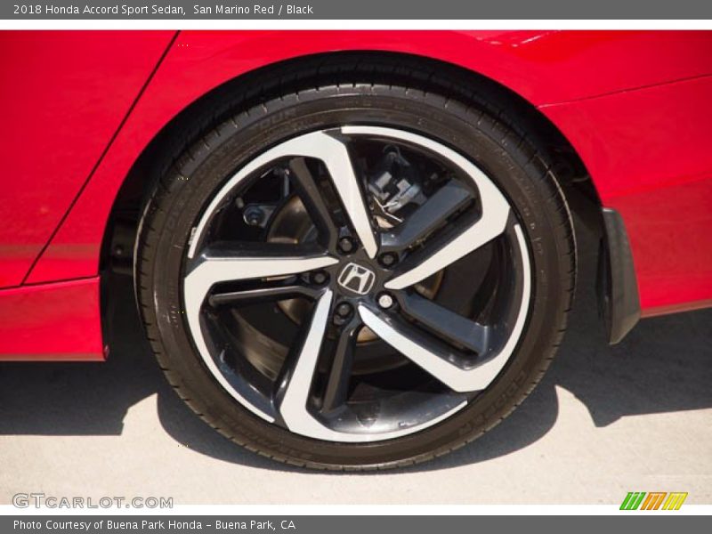 San Marino Red / Black 2018 Honda Accord Sport Sedan