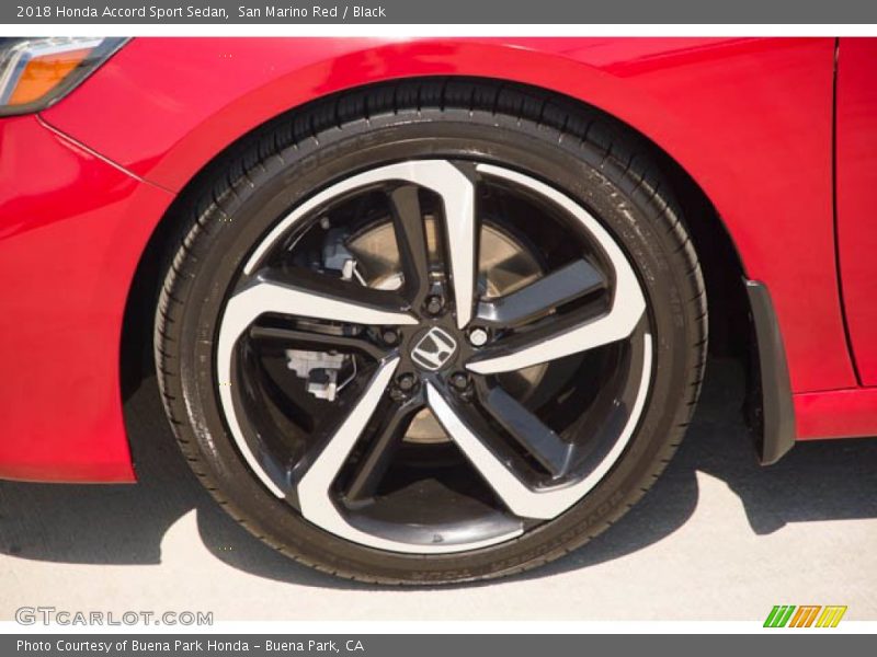 San Marino Red / Black 2018 Honda Accord Sport Sedan