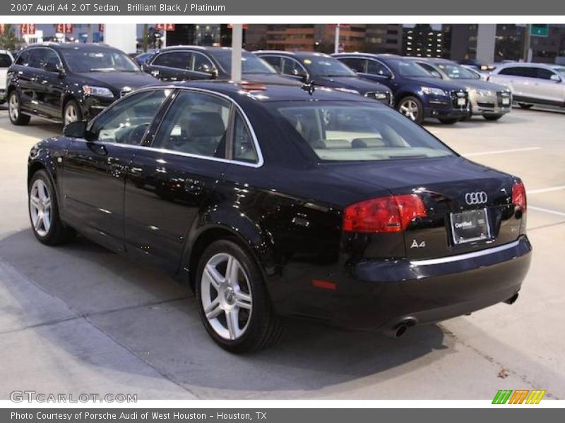 Brilliant Black / Platinum 2007 Audi A4 2.0T Sedan