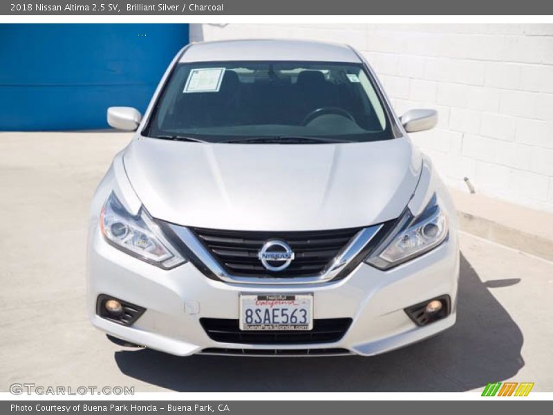 Brilliant Silver / Charcoal 2018 Nissan Altima 2.5 SV