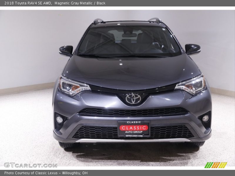 Magnetic Gray Metallic / Black 2018 Toyota RAV4 SE AWD