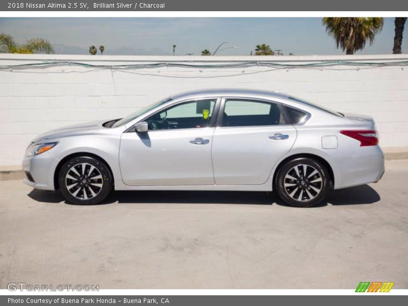 Brilliant Silver / Charcoal 2018 Nissan Altima 2.5 SV