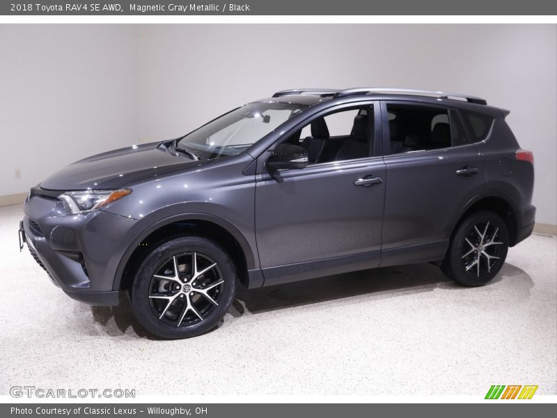 Magnetic Gray Metallic / Black 2018 Toyota RAV4 SE AWD