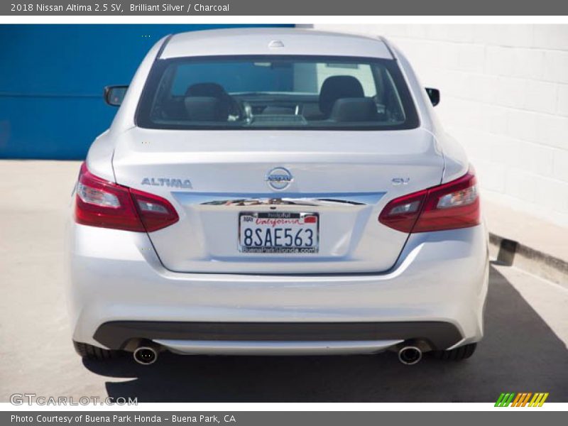 Brilliant Silver / Charcoal 2018 Nissan Altima 2.5 SV