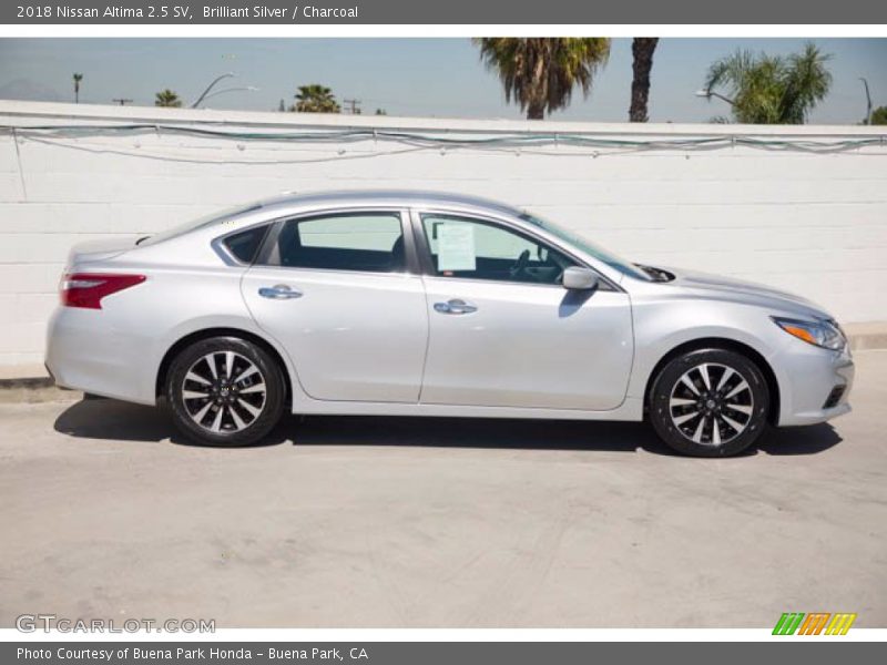 Brilliant Silver / Charcoal 2018 Nissan Altima 2.5 SV
