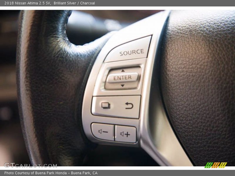 Brilliant Silver / Charcoal 2018 Nissan Altima 2.5 SV