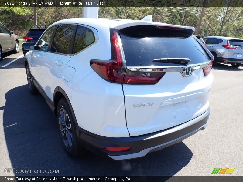 Platinum White Pearl / Black 2021 Honda CR-V EX AWD