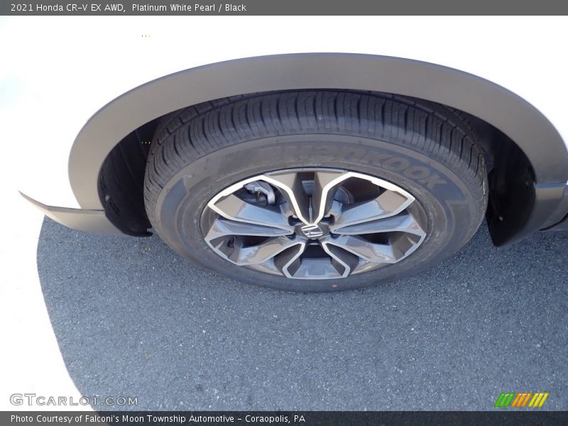 Platinum White Pearl / Black 2021 Honda CR-V EX AWD
