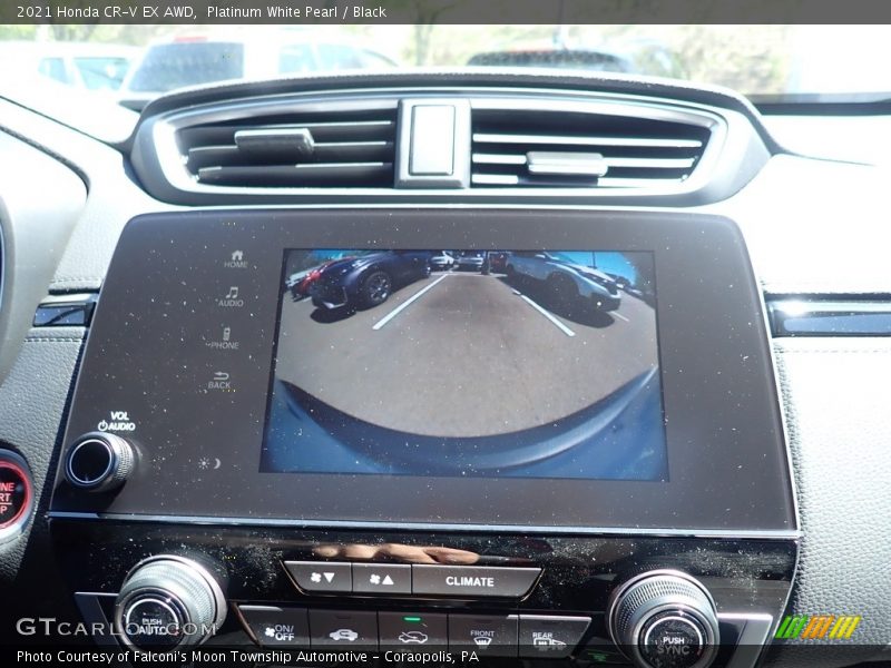 Platinum White Pearl / Black 2021 Honda CR-V EX AWD