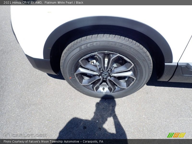 Platinum White Pearl / Black 2021 Honda CR-V EX AWD