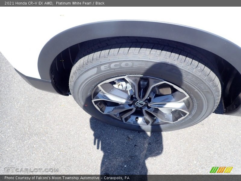 Platinum White Pearl / Black 2021 Honda CR-V EX AWD