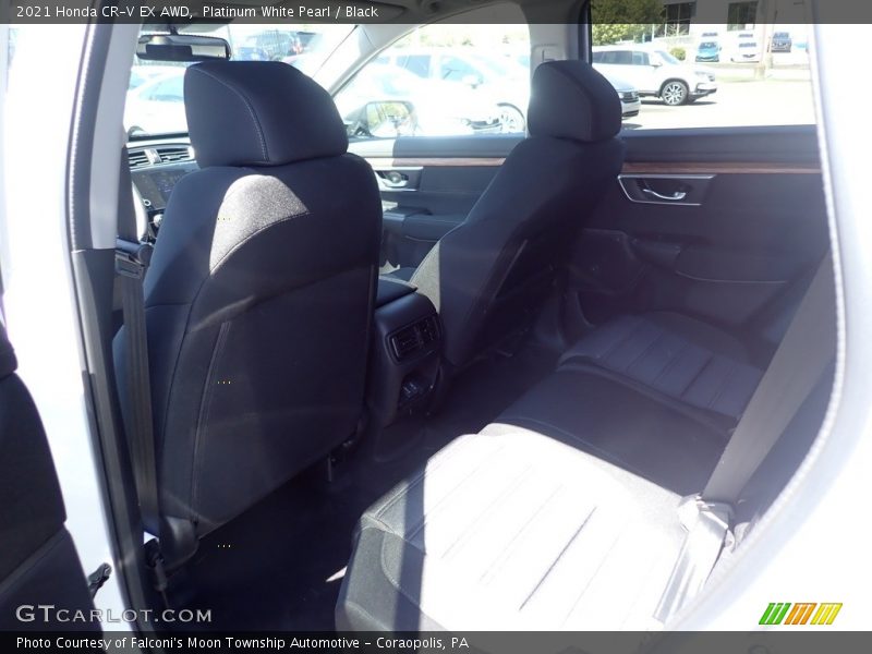 Platinum White Pearl / Black 2021 Honda CR-V EX AWD