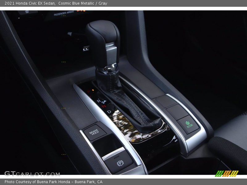 Cosmic Blue Metallic / Gray 2021 Honda Civic EX Sedan