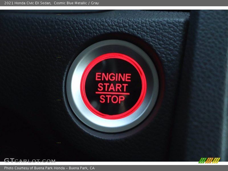 Cosmic Blue Metallic / Gray 2021 Honda Civic EX Sedan