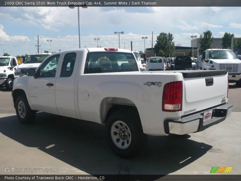 Summit White / Dark Titanium 2009 GMC Sierra 1500 Work Truck Extended Cab 4x4