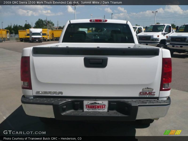 Summit White / Dark Titanium 2009 GMC Sierra 1500 Work Truck Extended Cab 4x4