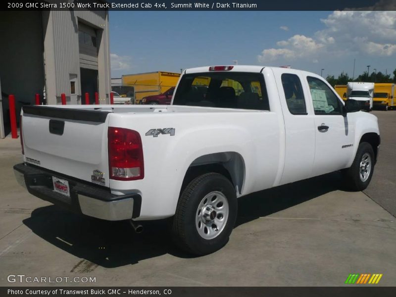 Summit White / Dark Titanium 2009 GMC Sierra 1500 Work Truck Extended Cab 4x4