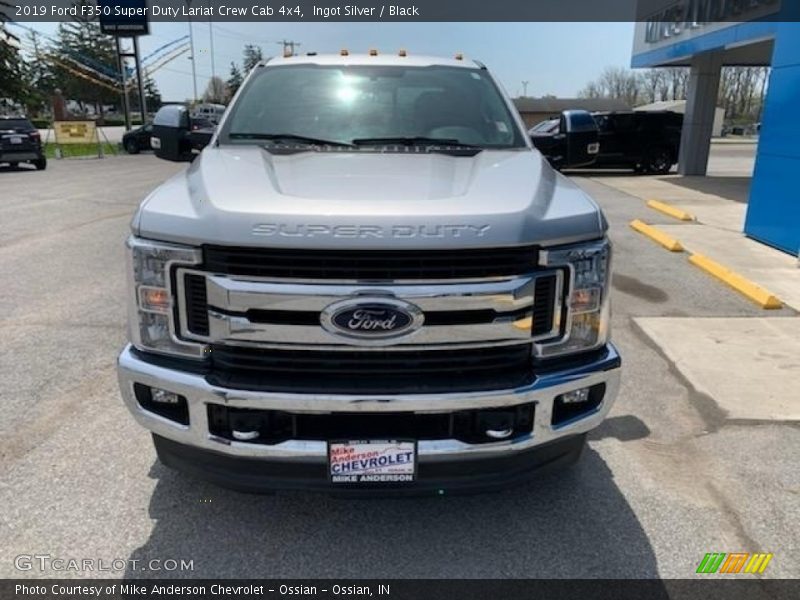 Ingot Silver / Black 2019 Ford F350 Super Duty Lariat Crew Cab 4x4