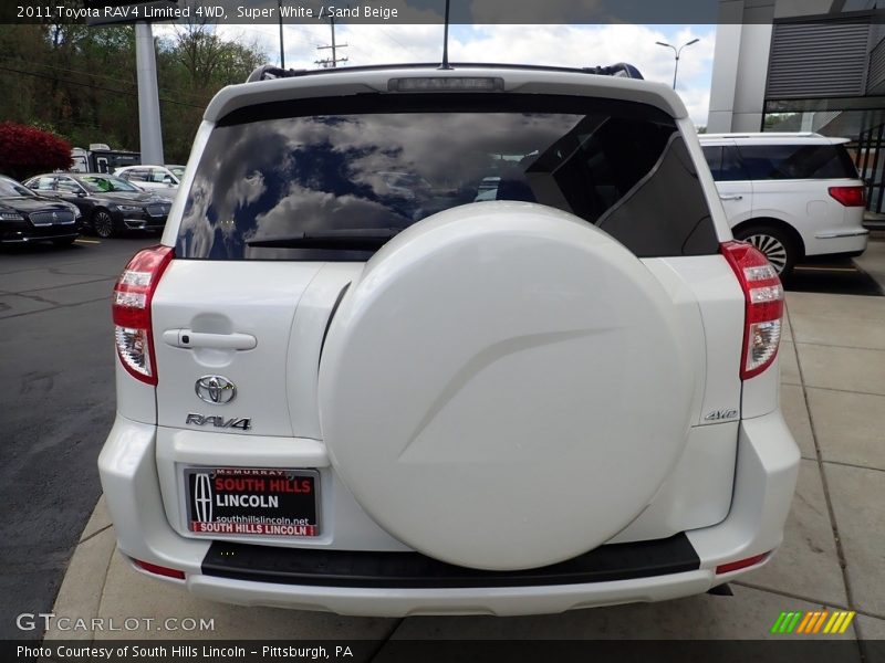 Super White / Sand Beige 2011 Toyota RAV4 Limited 4WD