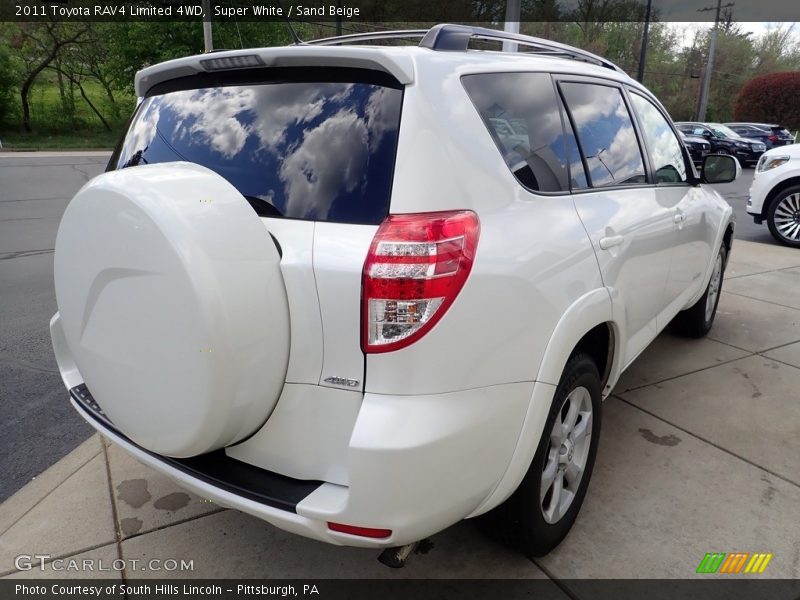 Super White / Sand Beige 2011 Toyota RAV4 Limited 4WD